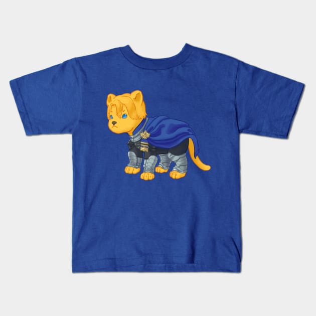 Protector Lion Kids T-Shirt by ZioCorvid